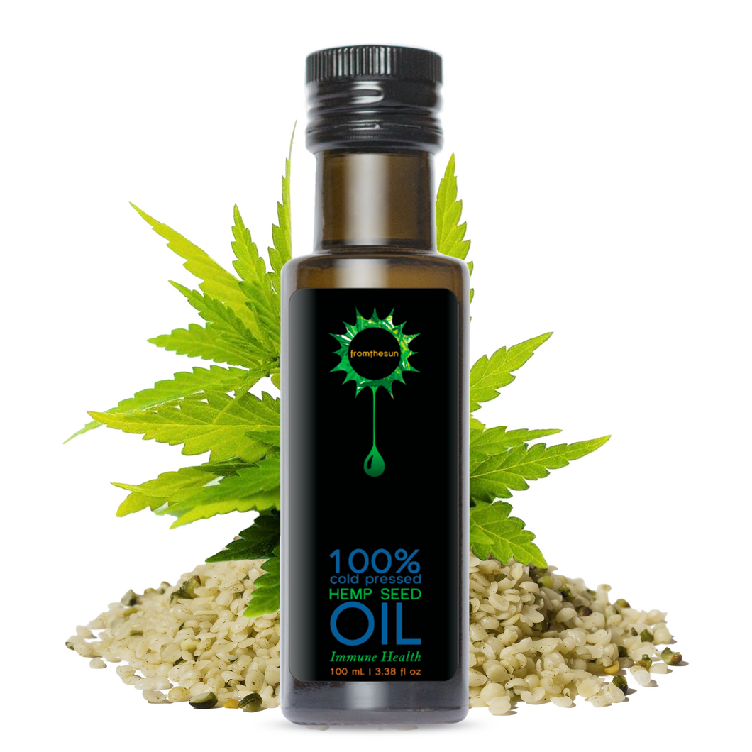 Hemp seed Oil 100% Natural Cold Pressed – From The Sun