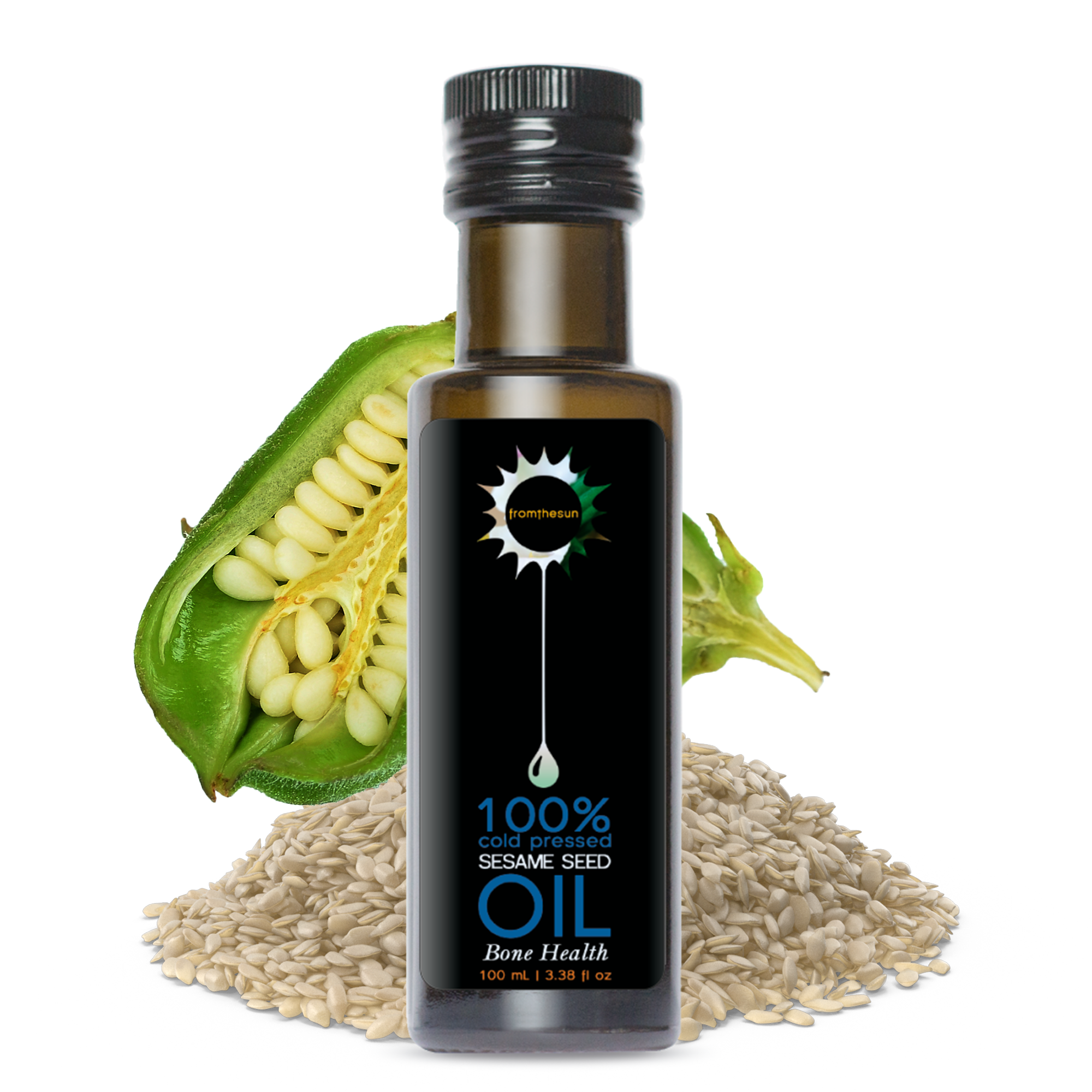 Sesame Oil Cold pressed sesame seeds 100% natural product, 100ml Unrefined